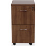 Lorell Mobile F/F Pedestal, 16"x22"x28-1/4", Walnut (LLR69984) View Product Image