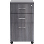 Lorell Weathered Charcoal Laminate Desking Pedestal - 3-Drawer (LLR69560) View Product Image