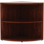 Lorell Essentials Series Cherry Laminate Corner Bookcase (LLR69892) View Product Image