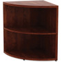 Lorell Essentials Series Cherry Laminate Corner Bookcase (LLR69892) View Product Image