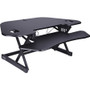 Lorell Corner Desk Riser, Adjustable, 45-3/5"Wx31"Lx18-1/10"H, BK (LLR82014) View Product Image