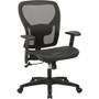 Lorell Mesh Mid-Back Task Chair - Mesh Seat Material - Mesh Back Material - Mid Back - 5-star Base - Black Product Image 