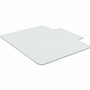 Lorell Tempered Glass Chairmat with Lip - Hardwood Floor, Carpet48" Width x 36" Depth - Lip Size 23" Length x 6" Width - Tempered Glass - Clear Product Image 