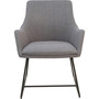 Lorell Gray Flannel Guest Chair with Sled Base (LLR68562) View Product Image