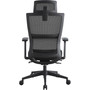 Lorell High Back Mesh Chair w/ Headrest (LLR81998) View Product Image