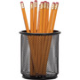 Lorell Pencil Cup, Steel Mesh, 3-1/2"x3-7/8", Black (LLR84149) View Product Image