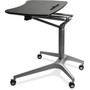 Lorell Height Adj Mobile Desk, 28-1/4"x18-3/4"x41", Black (LLR84838) View Product Image