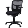 Lorell Managerial Swivel Mesh Mid-back Chair (LLR86802) View Product Image