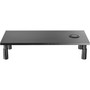 Lorell Monitor Stand,Wireless Charging,23-1/2"x11"x3-1/2"-5-1/2",BK (LLR99534) Product Image 