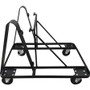 Lorell Stacking Dolly for 4-Leg Stack Chairs - Steel - Black - For 10 Devices Product Image 