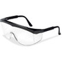 Crews Stratos Wraparound Design Glasses - Ultraviolet Protection - Clear Lens - Black Frame - Adjustable Temple, Comfortable, Lightweight, Scratch Resistant Product Image 