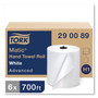 Tork Advanced Matic Hand Towel Roll, 1-Ply, 7.7" x 700 ft, White, 6 Rolls/Carton (TRK290089) View Product Image
