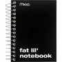 Mead Fat Lil' Notebook - 200 Sheets - Wire Bound - 4" x 5 1/2" Sheet Size - White Paper - Assorted Cardboard Cover Product Image 