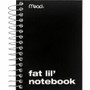 Mead Fat Lil' Notebook - 200 Sheets - Wire Bound - 4" x 5 1/2" Sheet Size - White Paper - Assorted Cardboard Cover Product Image 