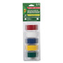 Duck Electrical Tape, 1" Core, 0.75" x 12 ft, Assorted Colors, 5/Pack View Product Image