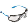 3M Virtua CCS Protective Eyewear - Ultraviolet Protection - Blue - Clear Lens - Comfortable, Wraparound Lens, Lightweight, Corded, Anti-fog Product Image 