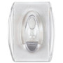 3M Mini Hooks w/Adhesive Strip, 18/PK, Clear (MMM17006CLRVP) View Product Image