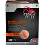 Venom Maximum Grip Nitrile Gloves - 8 mil Thickness x 9.50" Glove Length - Chemical Protection - Universal Size - Diamond Textured - Orange Product Image 