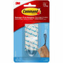 Command Large Hook with Clear Strips - 4 lb (1.81 kg) Capacity - 1.4" Width x 3.4" Length - for Decoration - Plastic - Clear Product Image 