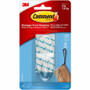 Command Large Hook with Clear Strips - 4 lb (1.81 kg) Capacity - 1.4" Width x 3.4" Length - for Decoration - Plastic - Clear Product Image 