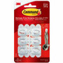 Command Mini White Hooks with White Strips - 6 Small Hook - 8 oz (226.8 g) Capacity - Plastic - White Product Image 