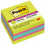 Post-it Super Sticky Notes Cube - 3" Flag/Note Width x 3" Flag/Note Length - Square - 360 Sheets per Pad - Guava, Acid Lime, Aqua Splash - Paper Product Image 