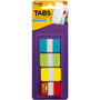 Post-it Tabs in On-the-Go Dispenser - 88 Write-on Tab(s) - 1.50" Tab Height x 1" Tab Width - Blue, Green, Yellow, Red Tab(s) - Repositionable Product Image 