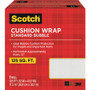 Scotch Cushion Wrap - 12" Width x 100 ft Length - Perforated, Lightweight, Recyclable, Non-scratching, Easy Tear - Polyethylene, Nylon - Clear Product Image 