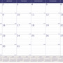 Blueline DuraGlobe Monthly Desk Pad Calendar, 22 x 17, White/Blue/Gray Sheets, Black Binding/Corners, 12-Month (Jan to Dec): 2024 View Product Image