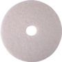 3M White Super Polish Pad 4100 - Round14" Diameter x 1" Thickness - Floor, Buffing, Polishing Product Image 