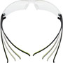 3M SecureFIt Protective Eyewear, 400 Series, Green Plastic Frame, Clear Polycarbonate Lens (MMMSF401AF) View Product Image