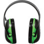 3M PELTOR X Series Earmuffs, Model X1A, 22 dB NRR, Black/Green (MMMX1A) View Product Image