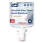 Tork Premium Alcohol-Free Foam Sanitizer, 1 L Bottle, Unscented, 6/Carton (TRK401213) View Product Image