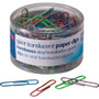 Officemate Translucent Vinyl Paper Clips - Jumbo - 2" Length x 0.5" Width - Blue, Red, Green, Silver, Purple - Vinyl Product Image 
