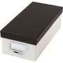 Oxford 3x5 Index Card Storage Box - External Dimensions: 11.5" Length x 5.5" Width x 3.9" Height - Media Size Supported: 3" x 5" - 1000 x Index Card (3" x 5") - Black, Marble White - For Index Card, Notes, Recipe, Photo, Small Parts Product Image 