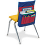 Pacon Chair Storage Pocket Chart - 6 Pocket(s) - 18.50" Height x 14.50" Width x 2.50" Depth - Blue, Red - Polyester Product Image 