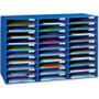 Classroom Keepers 30-Slot Mailbox - 30 Pocket(s) - Compartment Size : 1.80" x 12.50" x 10" - 21" Height x 31.63" Width x 12.75" Depth - 70% Recycled - Blue Product Image 
