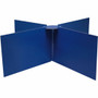 Pacon Round Table Privacy Board - 14" Height - Blue Product Image 