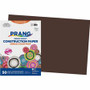 Prang Construction Paper - Art Classes - 18" Width x 12" Length - Dark Brown Product Image 
