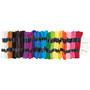 Pacon Embroidery Thread, 12 Floss Bobbins, 100/PK, Assorted (PAC6477) View Product Image