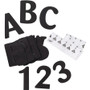 Pacon Letters,Self-adhesive,4"H,154 Pieces,Black/White (PACP1644CRA) View Product Image