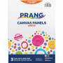 Prang Canvas Panels - Painting, Art - 3 Piece(s) - 9" Width x 12" Length - White - Acrylic Product Image 