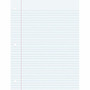 Pacon College Ruled Filler Paper - 100 Sheets - College Ruled Front Ruling - 0.28" Ruled - Red Margin - 3 Hole(s) Product Image 