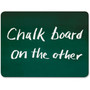 Creativity Street 2-in-1 Personal Combo Board - 12" (1 ft) Width x 9" (0.8 ft) Height - Dark Green Surface Product Image 