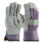 PIP Shoulder Split Cowhide Leather Palm Gloves, B/C Grade, Large, Blue/Gray, 12 Pairs (PID847532L) View Product Image