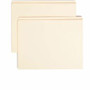 Smead Straight Tab Cut Letter Recycled Top Tab File Folder - 8 1/2" x 11" - Internal Pocket(s) - 11 pt. - 2 Plys - Manila Product Image 