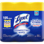 Lysol Disinfecting Wipes 3-pack - Lemon Scent - Disinfectant, Antibacterial - White - 35/Tub Product Image 