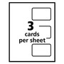 Avery Self-Laminating Laser/Inkjet Printer Badges, 2.25 x 3.5, White, 30/Box View Product Image