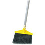Rubbermaid Commercial Aluminum Handle Angle Broom - Polypropylene Bristle - 56" Handle Length x 1" Handle Diameter - Aluminum Handle - Gray - (RCP638500GRACT) Product Image 