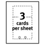 Avery Large Rotary Cards, Laser/Inkjet, 3 x 5, White, 3 Cards/Sheet, 150 Cards/Box View Product Image